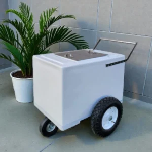 Classic Popsicle Cart Standard Size – White with Thick Tires