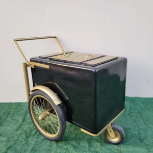 Elegant Standard Size Popsicle Cart – Black with Gold Trim