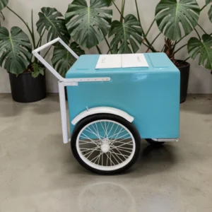 Mint with white trim  Popsicle Cart with Fenders Standard Size – Sleek & Functional